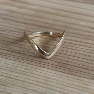 Antique Chevron Gold Ring
